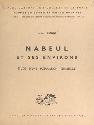 cover image of Nabeul et ses environs